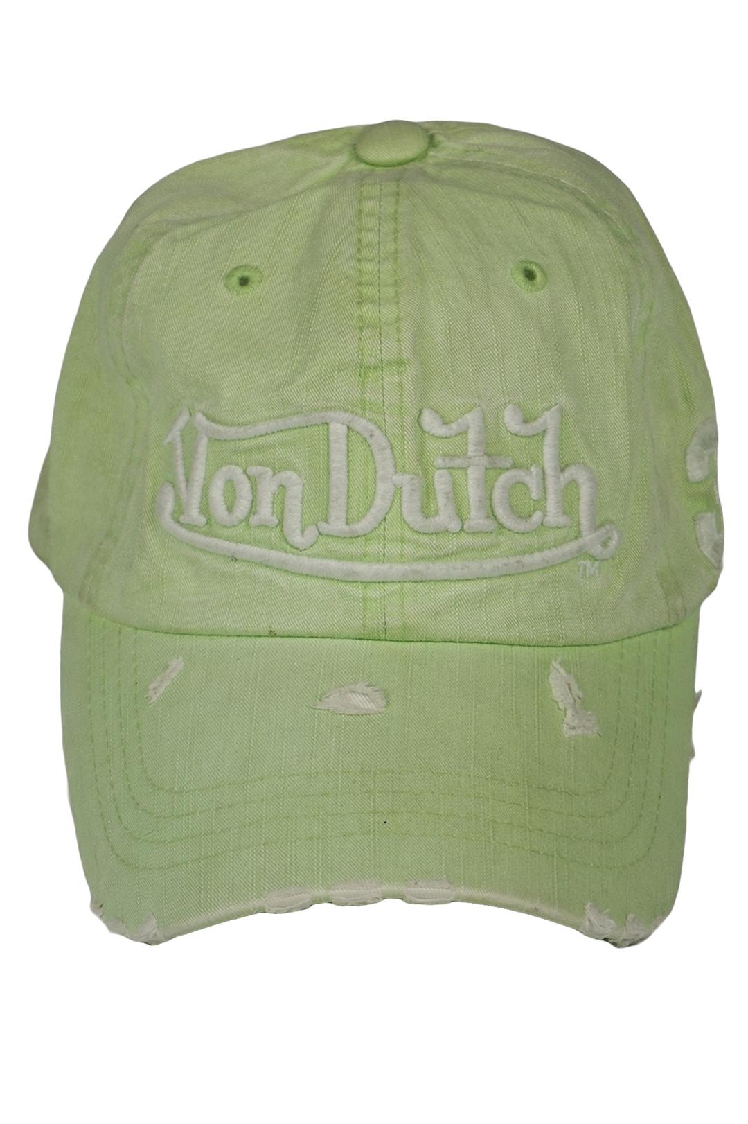 Кепка-бейсболка Von Dutch K-19 One size Салатовый (17851876) - фото 2