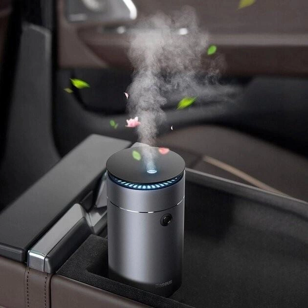 Увлажнитель-ароматизатор воздуха Baseus Time Aromatherapy machine Humidifier LED 75 мл Dark gray (DHSG-0G) - фото 4