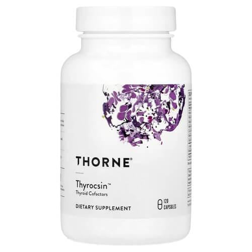 Поддержка щитовидной железы Thorne Thyrocsin Thyroid Cofactors 120 Capsules (THR-78401)