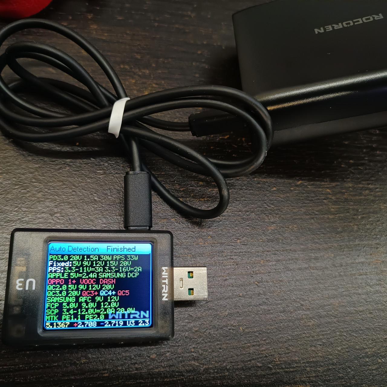 Зарядний пристрій мережевий Rocoren Gan Desktop Charger 100w 3 Type-C/3 USB PD 30w (25397440) - фото 10 Зарядний пристрій мережевий Rocoren Gan Desktop Charger 100w 3 Type-C/3 USB PD 30w (25397440) - фото 10