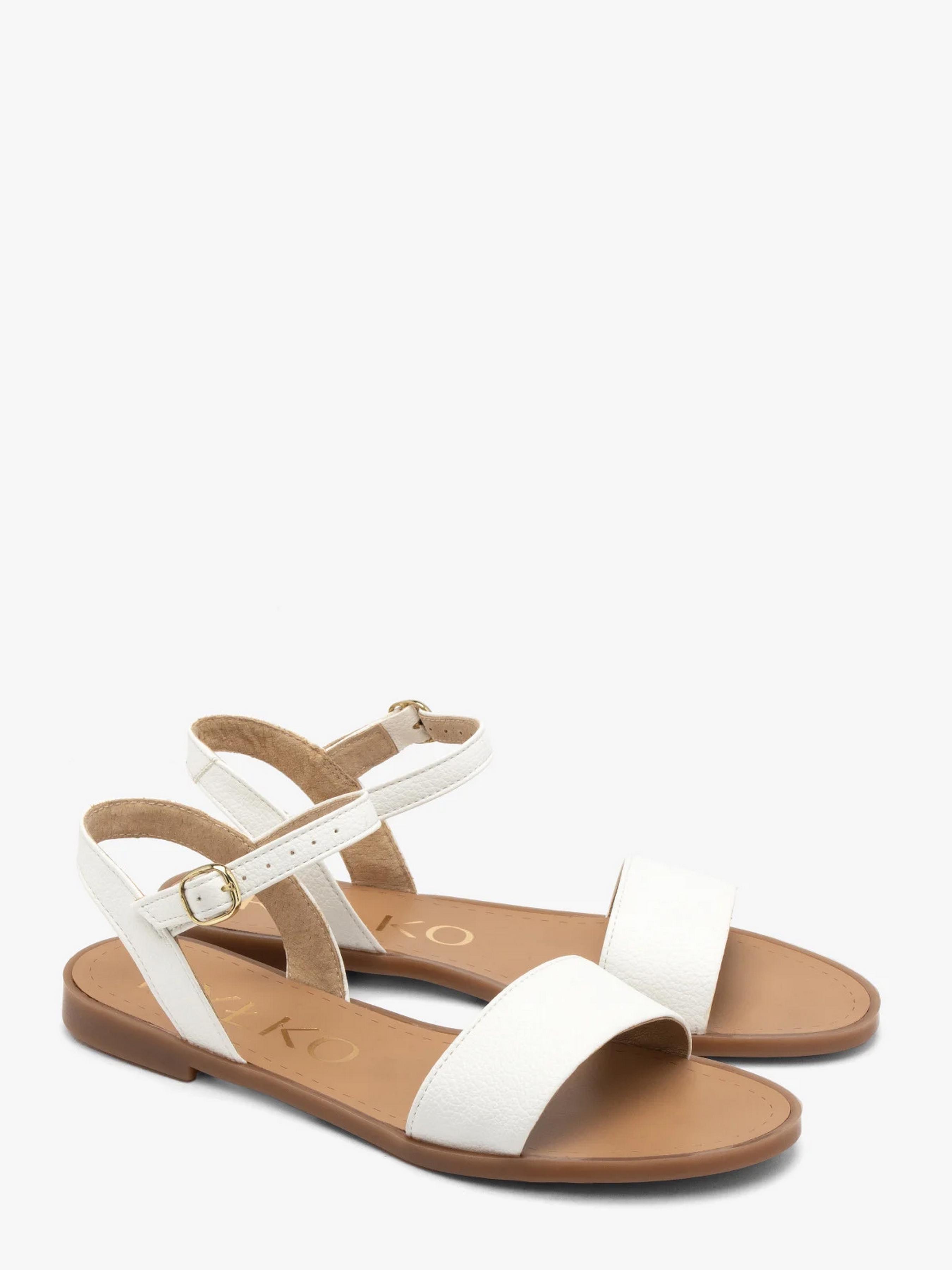 Босоножки женские без каблука RYLKO р. 40 Белый (0AFN9_AQ _K39)