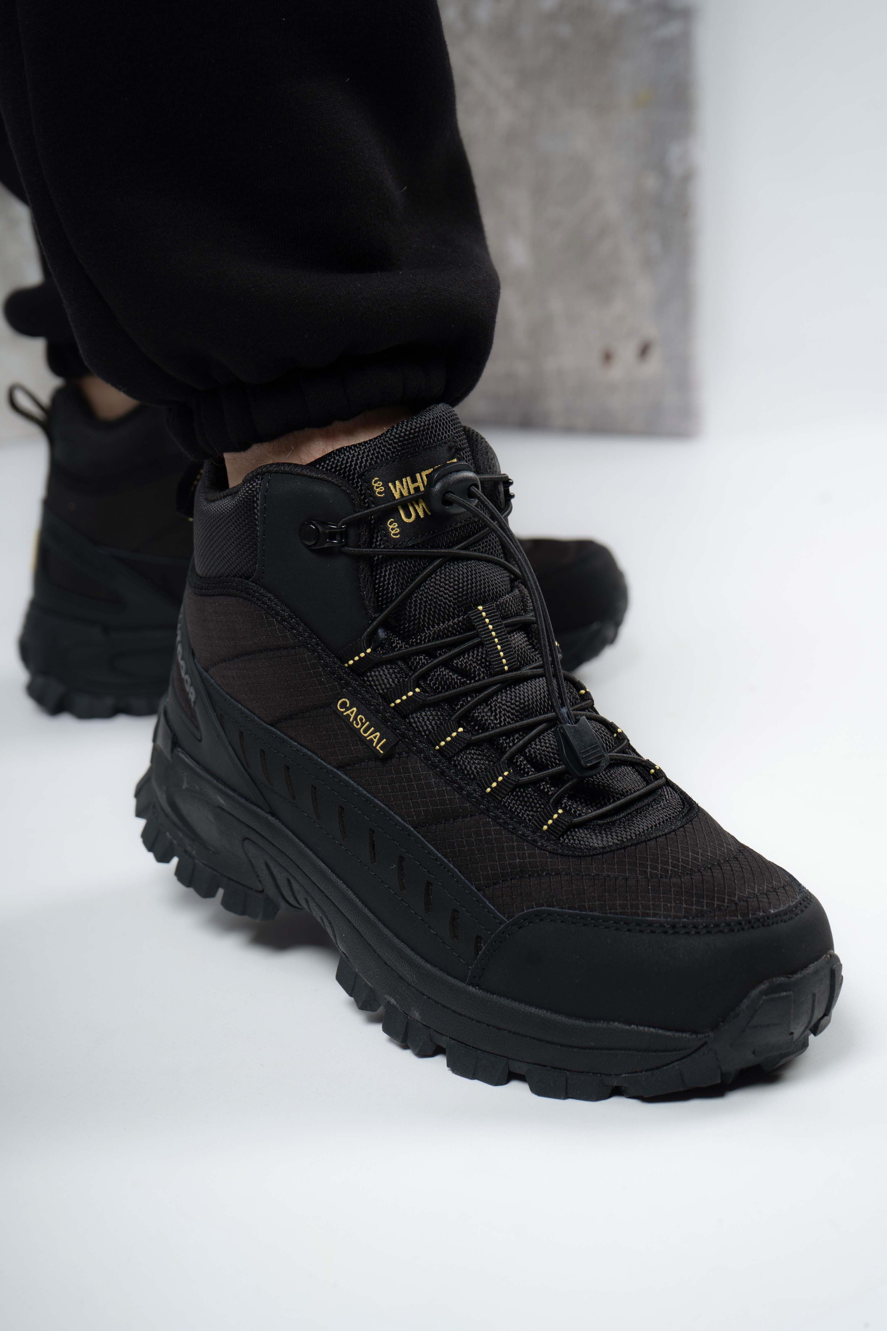 Ботинки мужские зимние на флисе Where Uwear р. 42 Черный (346916_42)