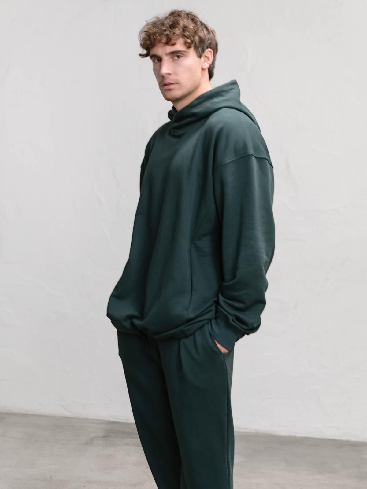 Худі чоловічий вільний FROMUS Onesize Темно-зелений (1122-60) - фото 2 Худі чоловічий вільний FROMUS Onesize Темно-зелений (1122-60) - фото 2