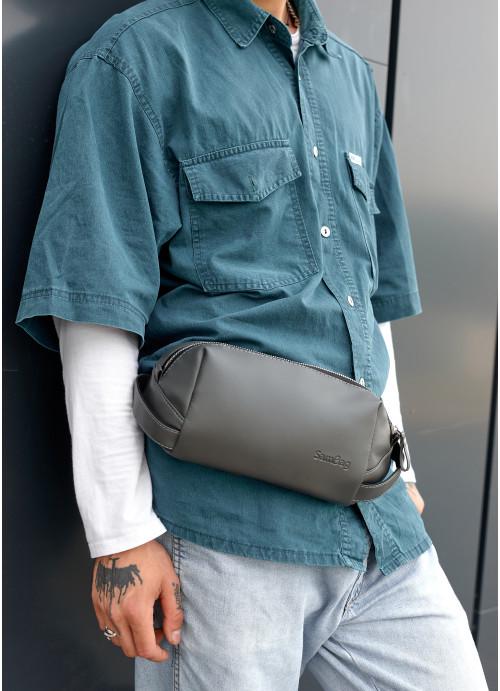 Сумка через плечо мужская Sambag экокожаная водостойкая Графитовый (2618898873) - фото 3