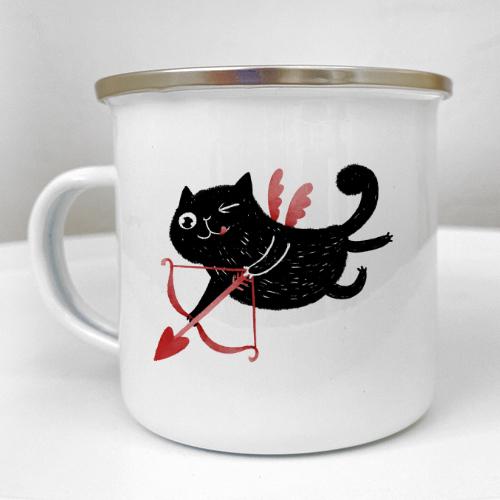 Кружка металлическая Camper "Коханнячко в повітрі" 250 мл (KRM_23S079)