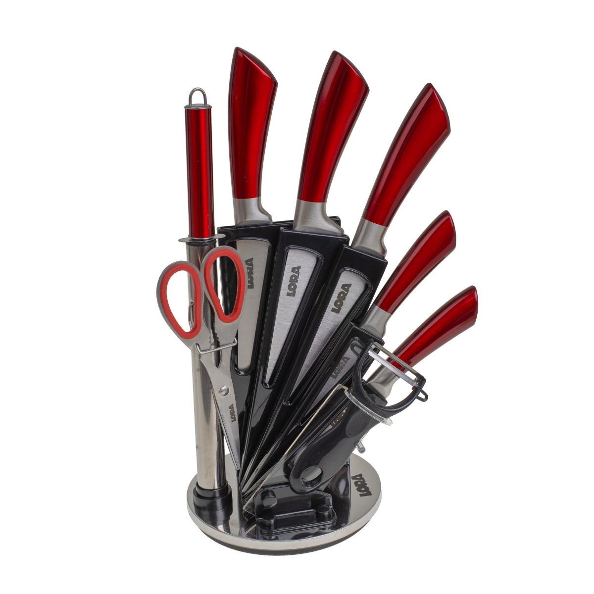 Набір ножів з підставкою Lora NS42