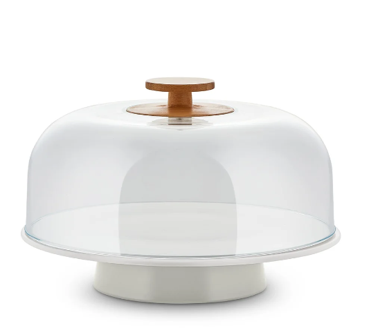 Тортовница Alessi Mattina 31 см Серый (BG06Gray)