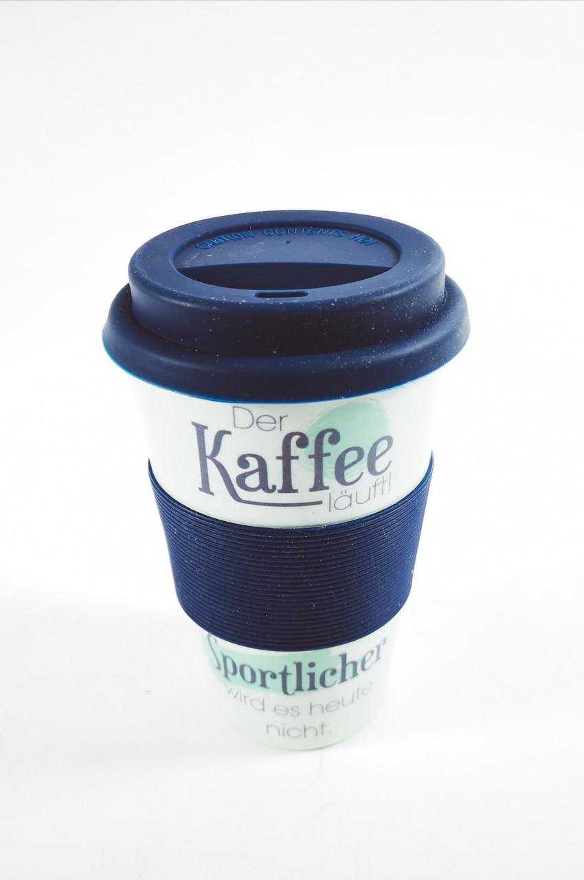 ᐉ Кофейная кружка to go becher 350ml bambus Der Kaffe