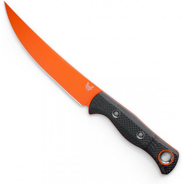 Туристический нож Benchmade Meatcrafter, Orange, CF (15500OR-2) - фото 2