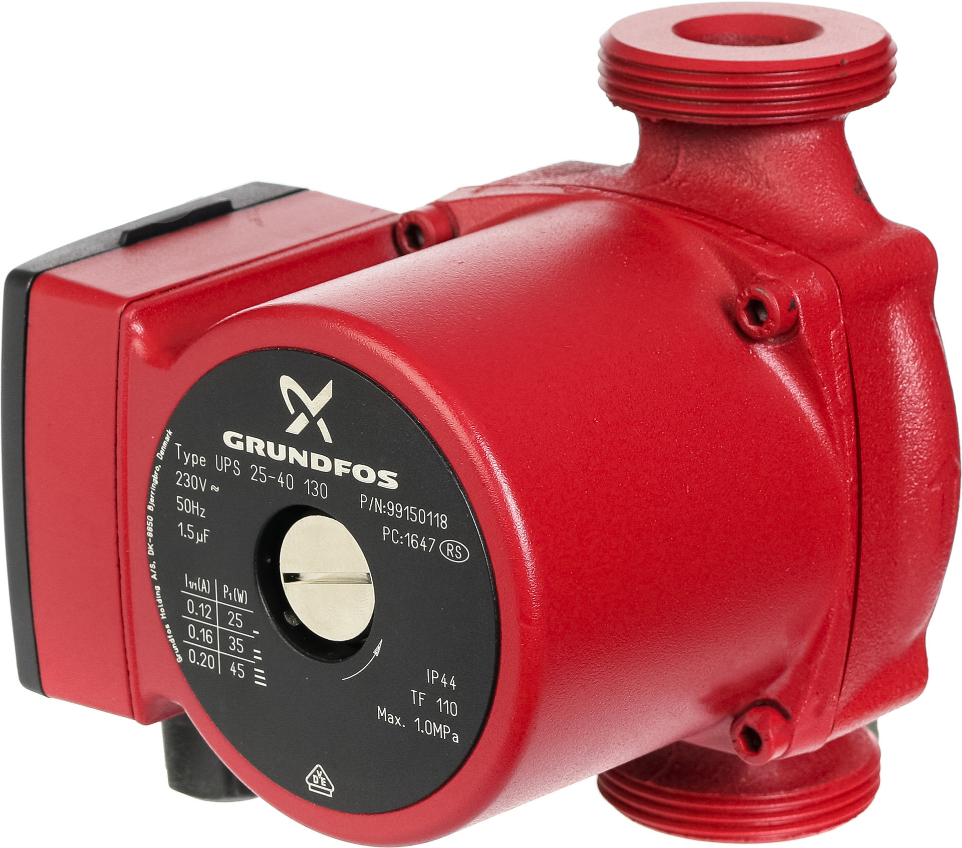 Циркуляционный насос Grundfos UPS 25-40 130 мм 1x220 V (99150118)