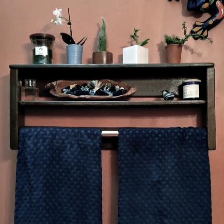 Полка для ванной из дерева Лютенбург Венге (ВНП/009812)