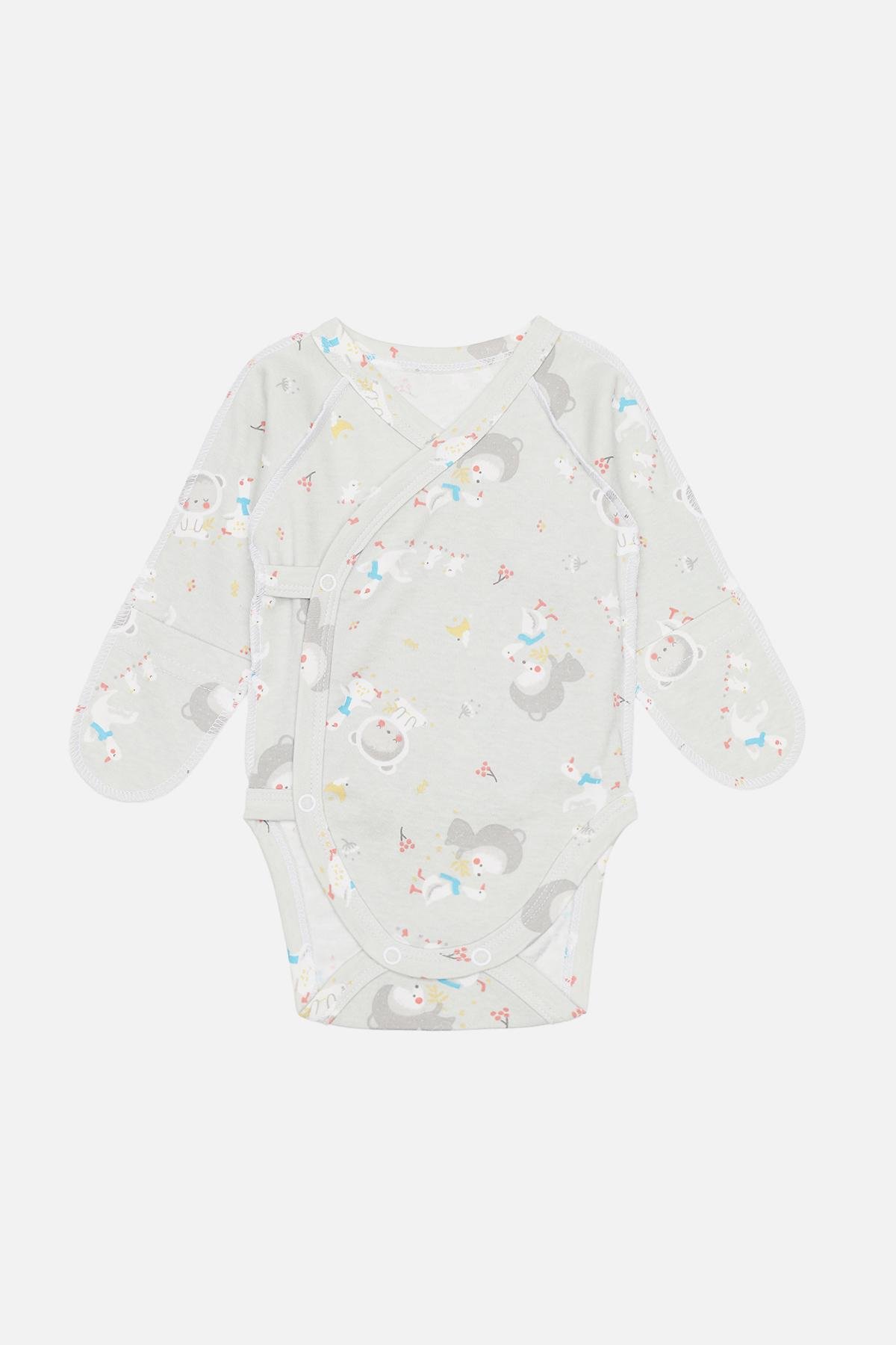 Боді ясла для хлопчика 56 см Сірий (ЦБ-00283478) Боді ясла для хлопчика 56 см Сірий (ЦБ-00283478)