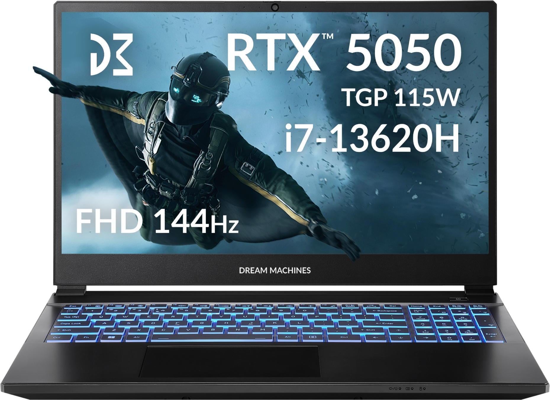 Ноутбук игровой Dream Machines RG5050-15 15,6" FHD Intel Core i7 32 Гб DOS Черный (RG5050-15UA29)
