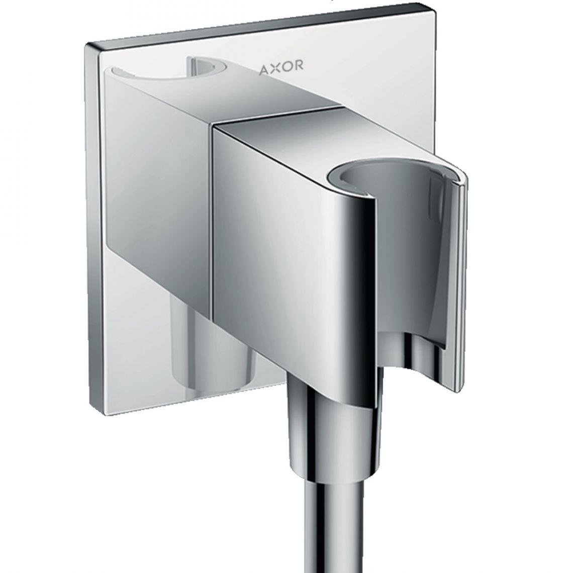 Підключення душового шлангу Hansgrohe AXOR Fixfit 36734000 з тримачем для лійки Хром (144488)