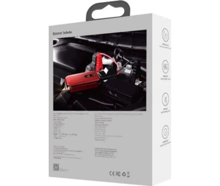 Пуско-зарядний пристрій BASEUS Super Energy Pro Car Jump Starter 12000 mAh Червоний - фото 5