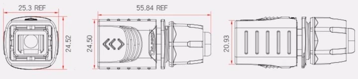 Разъем герметичный вилка CNLINKO YT-RJ45-CPE-13-001 (2338163237) - фото 5 Разъем герметичный вилка CNLINKO YT-RJ45-CPE-13-001 (2338163237) - фото 5