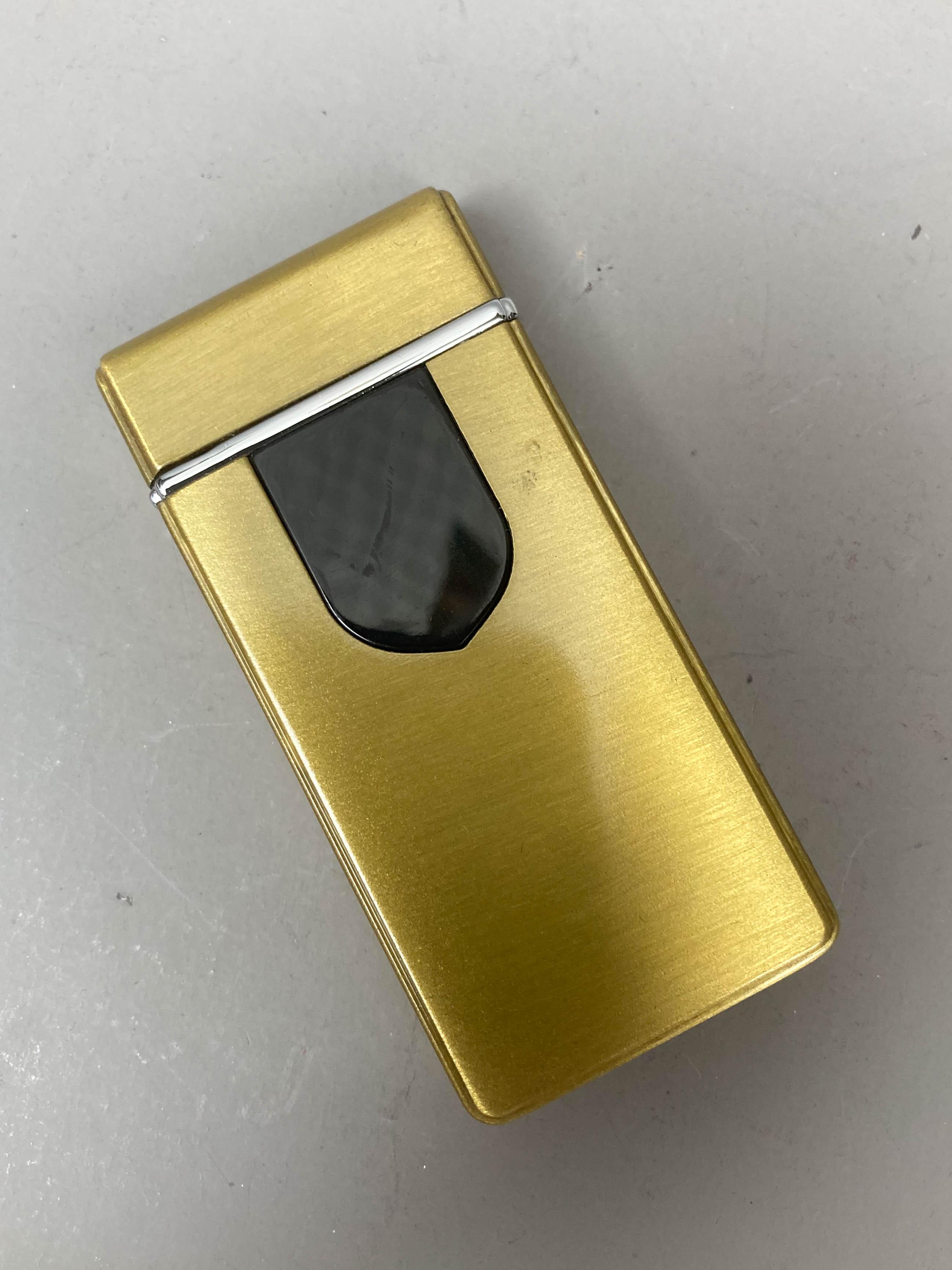 Зажигалка электроимпульсная Lighter с подсветкой и сенсорной кнопкой Gold (ch00099) - фото 3