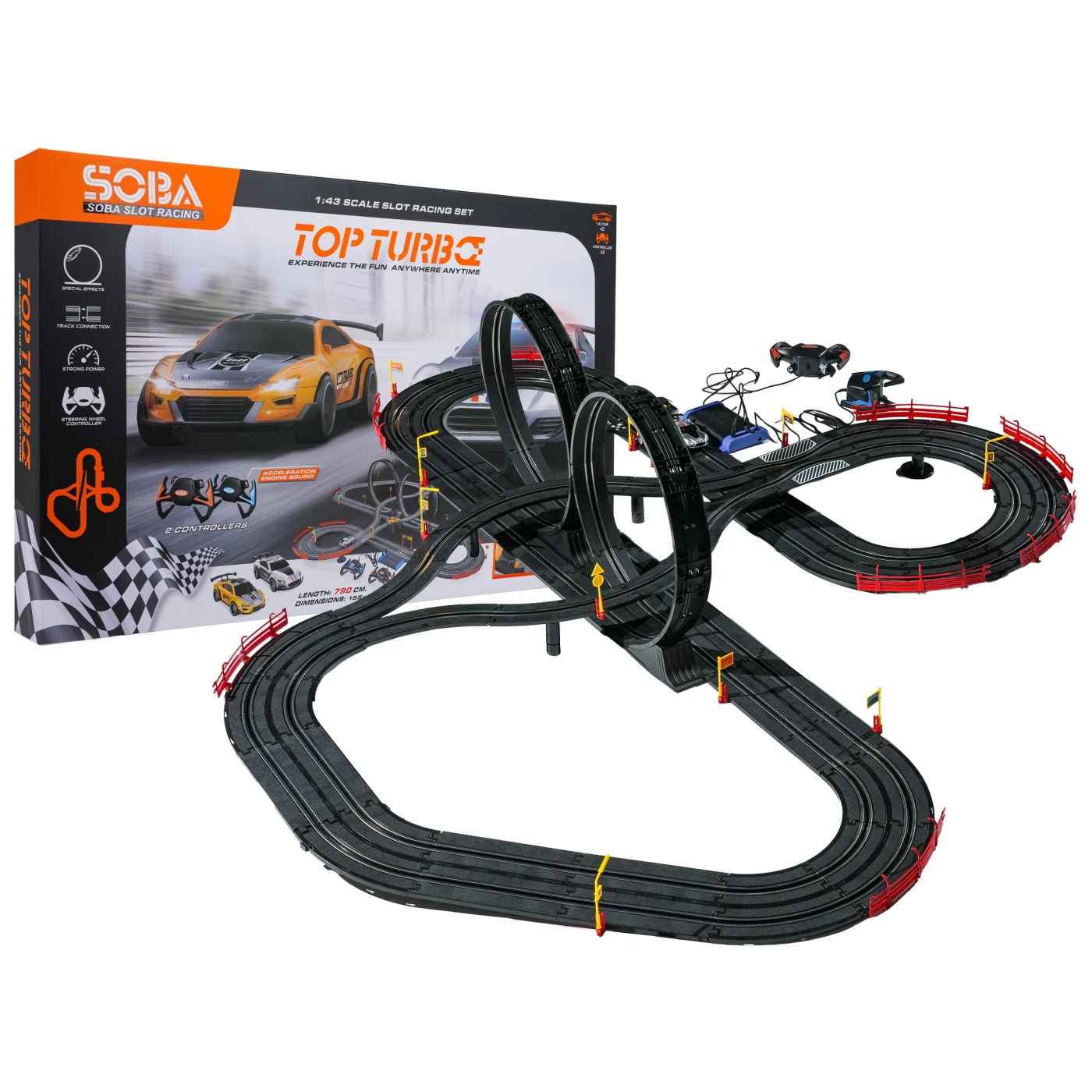 Детская гоночная трасса Ramiz Top Turbo XXL 790 см (ZKT.A49-10A)