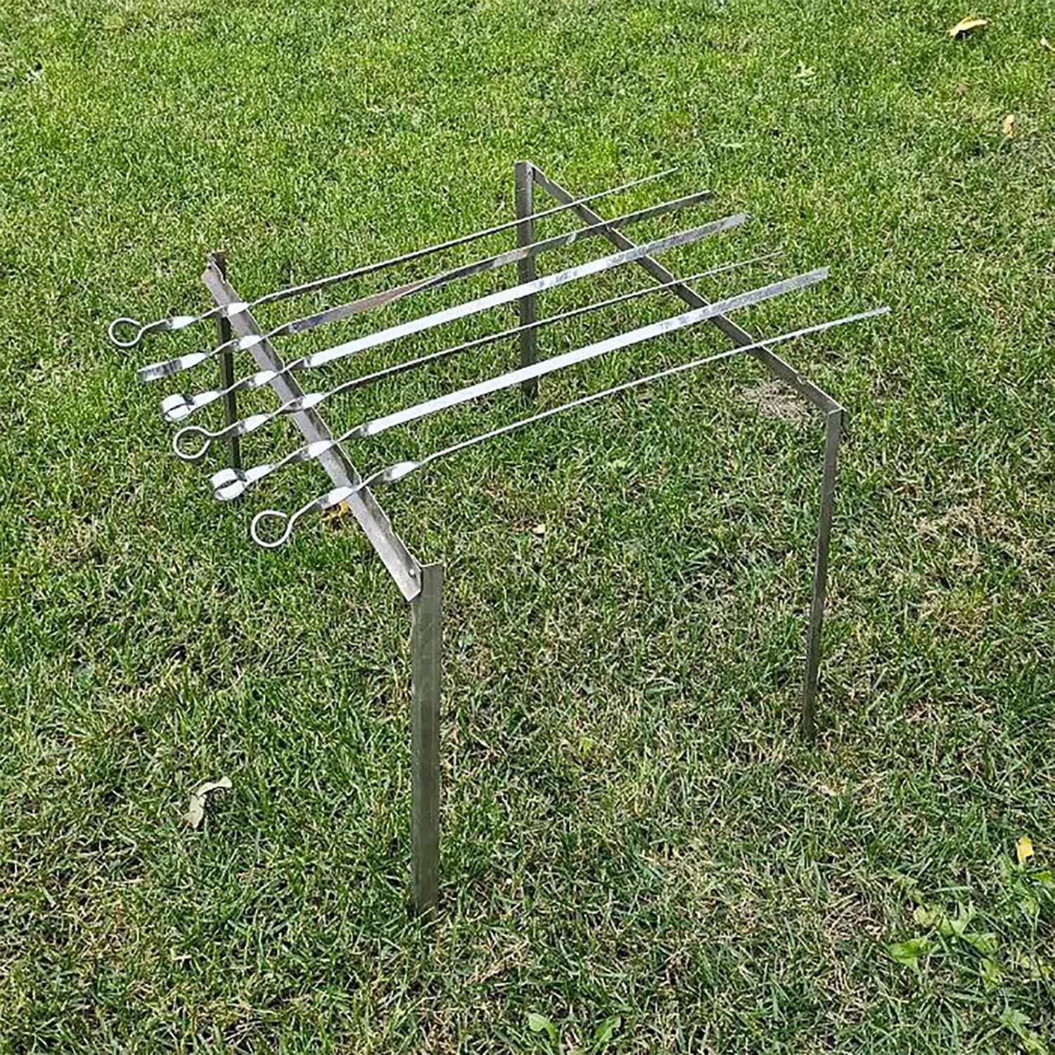 Мангал-рамка розбірний на 6 шампурів у чохлі (86529) - фото 4