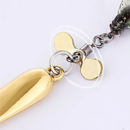 Набір блешень з мушкою 5 шт. 5,5 г (Y02279-3) - фото 4