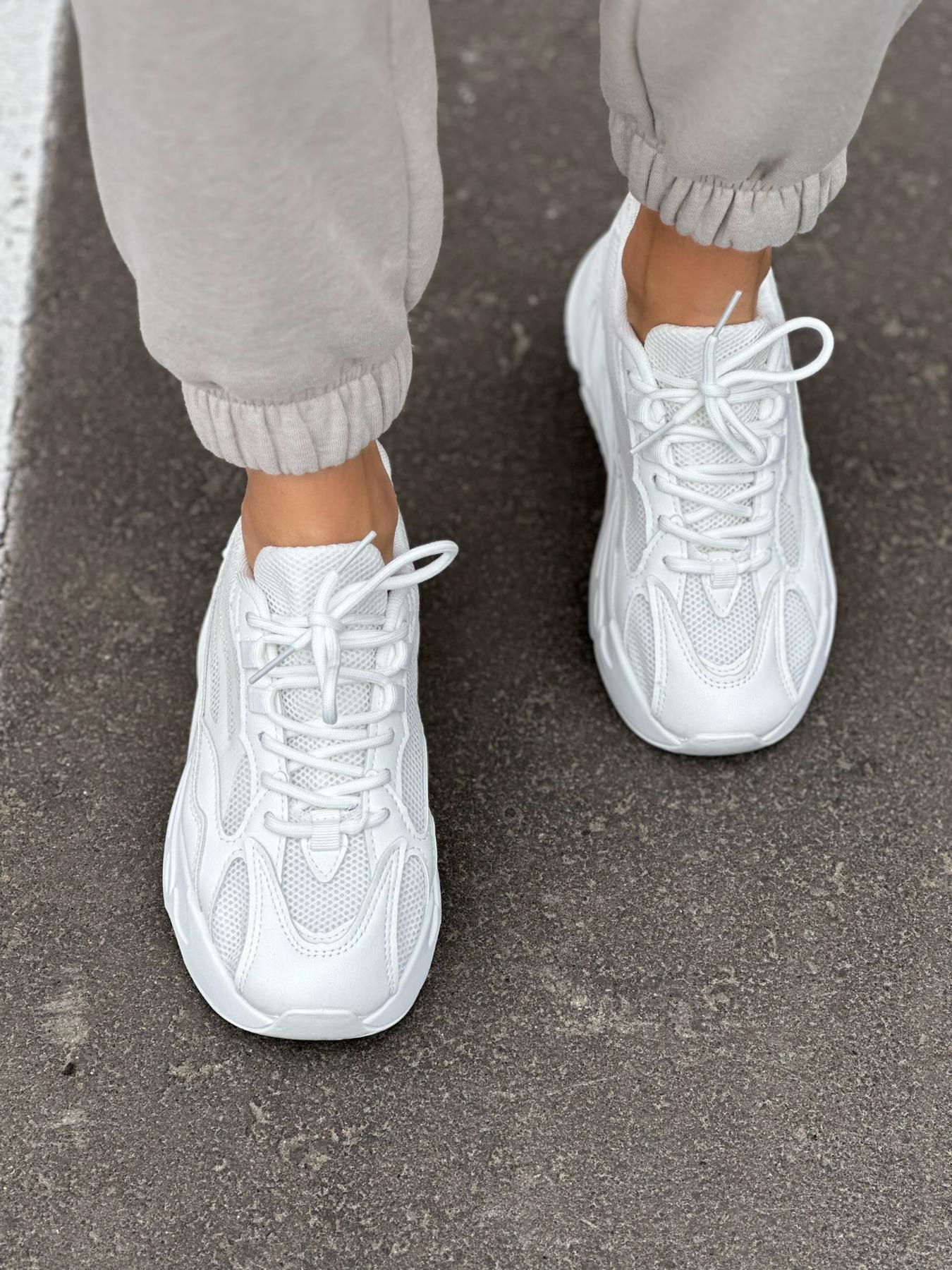 Кроссовки женские эко-кожа/текстиль р. 39 Белый (5698603) - фото 4 Кроссовки женские эко-кожа/текстиль р. 39 Белый (5698603) - фото 4