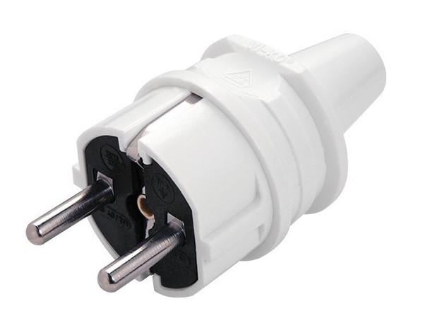 Вилка Viko прямая с заземлением Белый (21668-е) Вилка Viko прямая с заземлением Белый (21668-е)