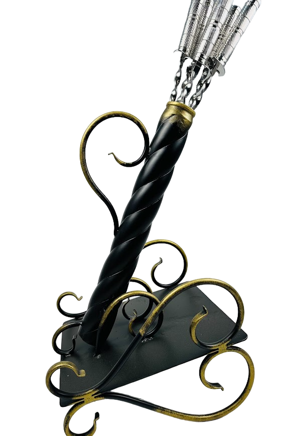 Набор шампуров подарочный Пушка с вензелем и металлической подставкой 7 пр. (106-10-NB-5004)