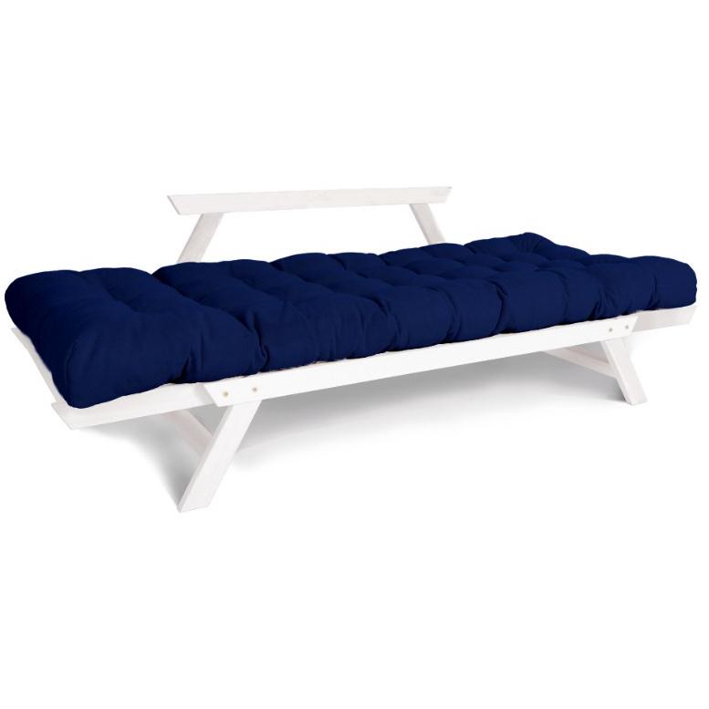 Диван футон розкладний Allegro МФ Woodman Білий/Синій (14400464) - фото 3 Диван футон розкладний Allegro МФ Woodman Білий/Синій (14400464) - фото 3