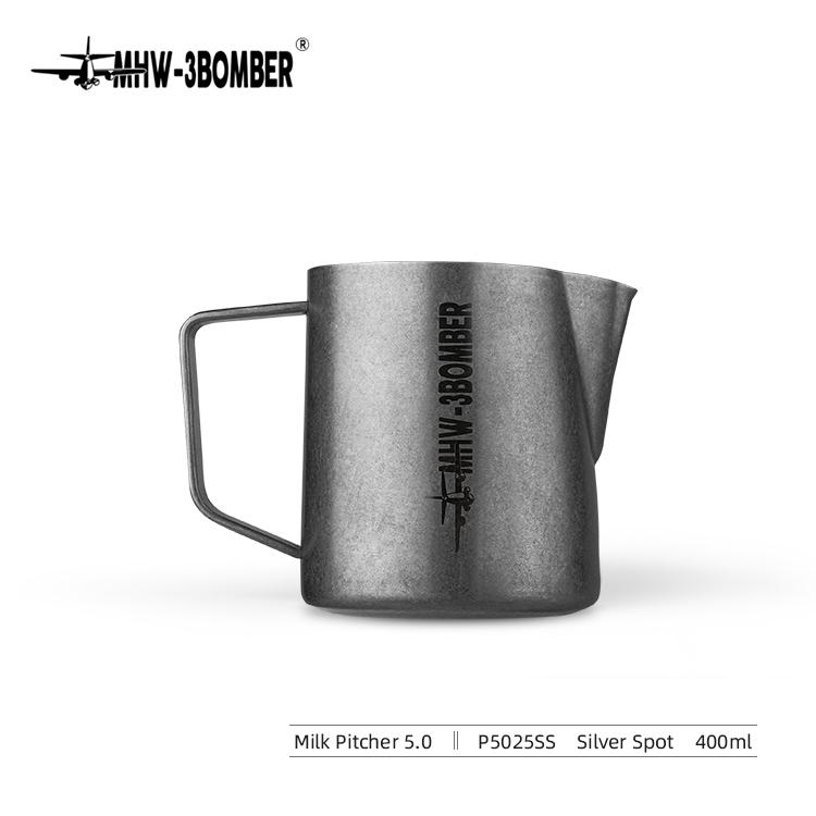 Питчер с ручкой для молока MHW-3BOMBER 5,0 400 мл Silver Spot (P5025SS) - фото 3 Питчер с ручкой для молока MHW-3BOMBER 5,0 400 мл Silver Spot (P5025SS) - фото 3