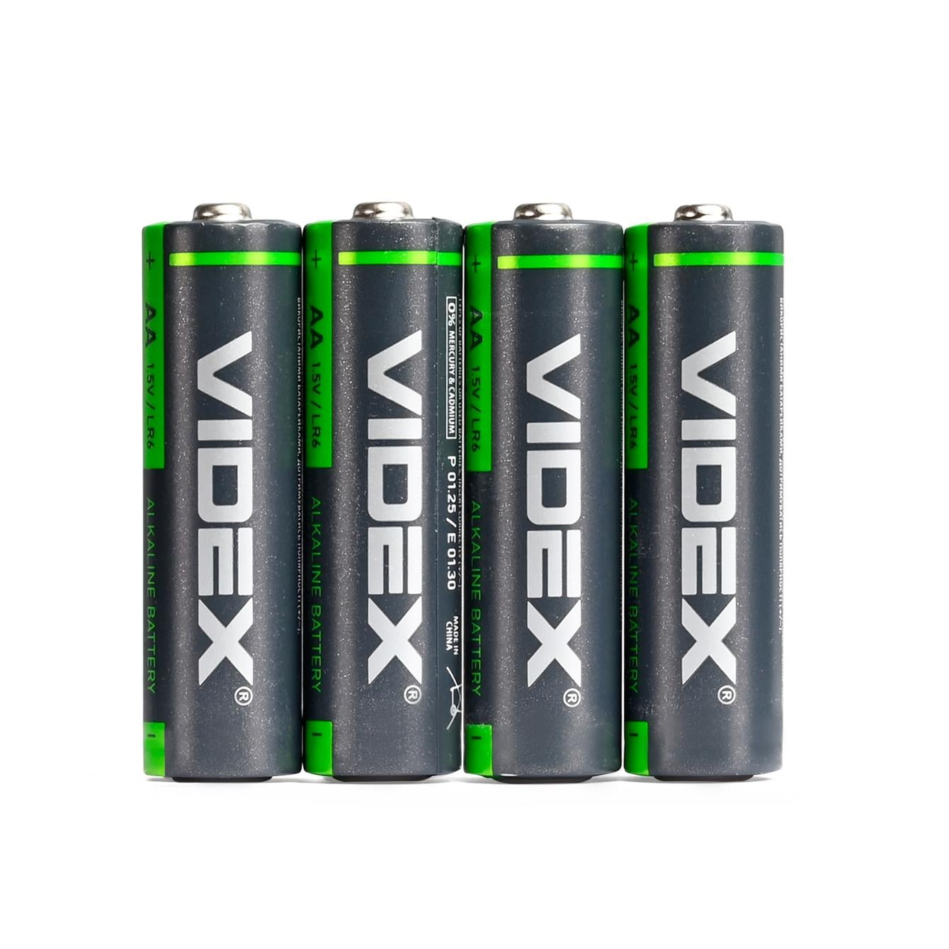 Батарейка щелочная Videx LR6/AA SHRINK 4 шт. (25468)