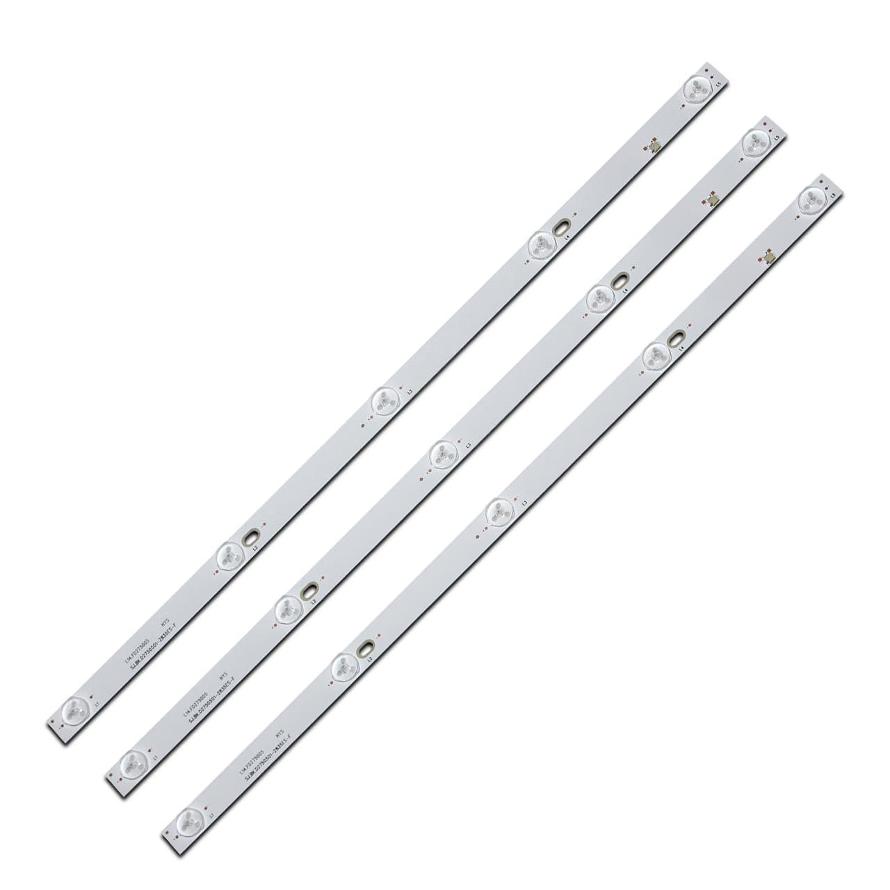 Комплект LED подсветки для TV 6V SJ.BK.D2750501-2835ES-F 1.14.FD275005 SJ.BK.D2750501-2835AS-F 1.14.FD275002 28" 504 мм 3 шт. (ART-15620) Комплект LED подсветки для TV 6V SJ.BK.D2750501-2835ES-F 1.14.FD275005 SJ.BK.D2750501-2835AS-F 1.14.FD275002 28" 504 мм 3 шт. (ART-15620)