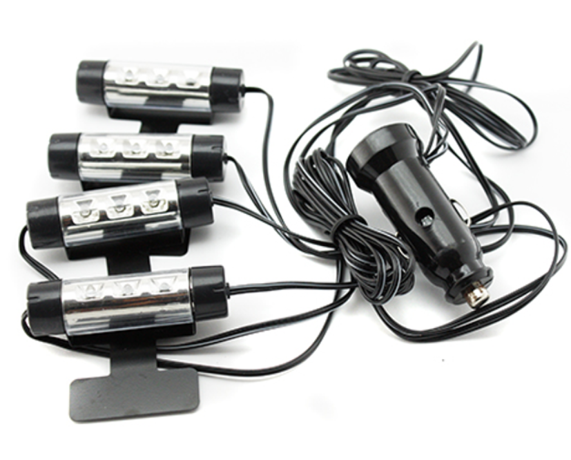 Підсвічування салону автомобіля декоративне 8 Вт 12 В 3 LED 4 шт. Синій (284997) - фото 2 Підсвічування салону автомобіля декоративне 8 Вт 12 В 3 LED 4 шт. Синій (284997) - фото 2