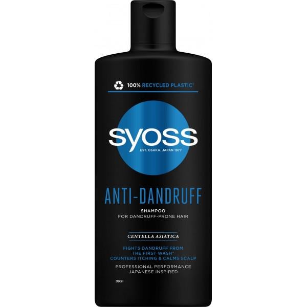 Шампунь SYOSS Anti-Dandruff с центеллой азиатской для волос склонных к перхоти 440 мл (277173)