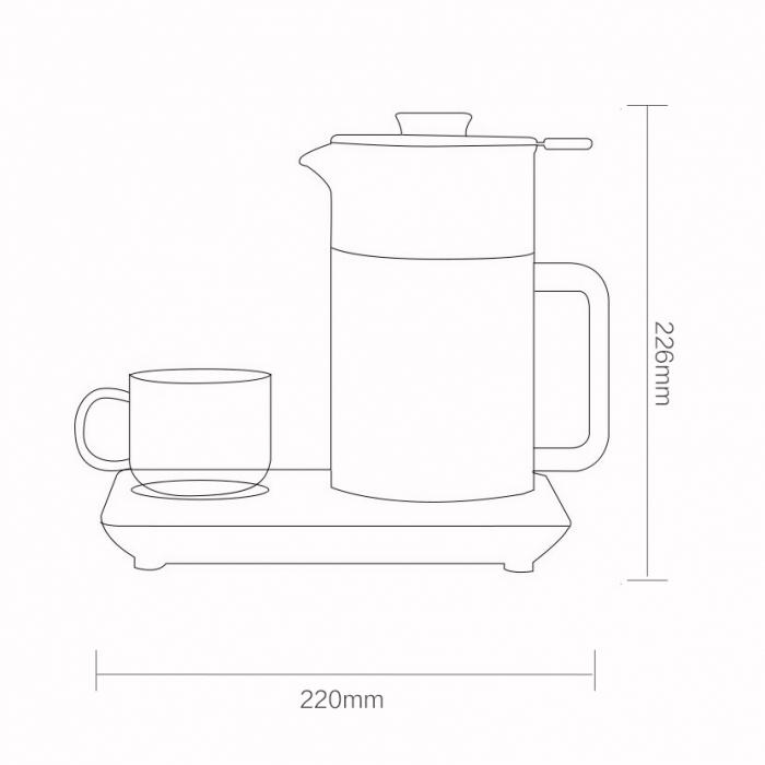 Чайник Viomi Steam Spray Tea Maker электрический заварочный (VXZC03) - фото 6