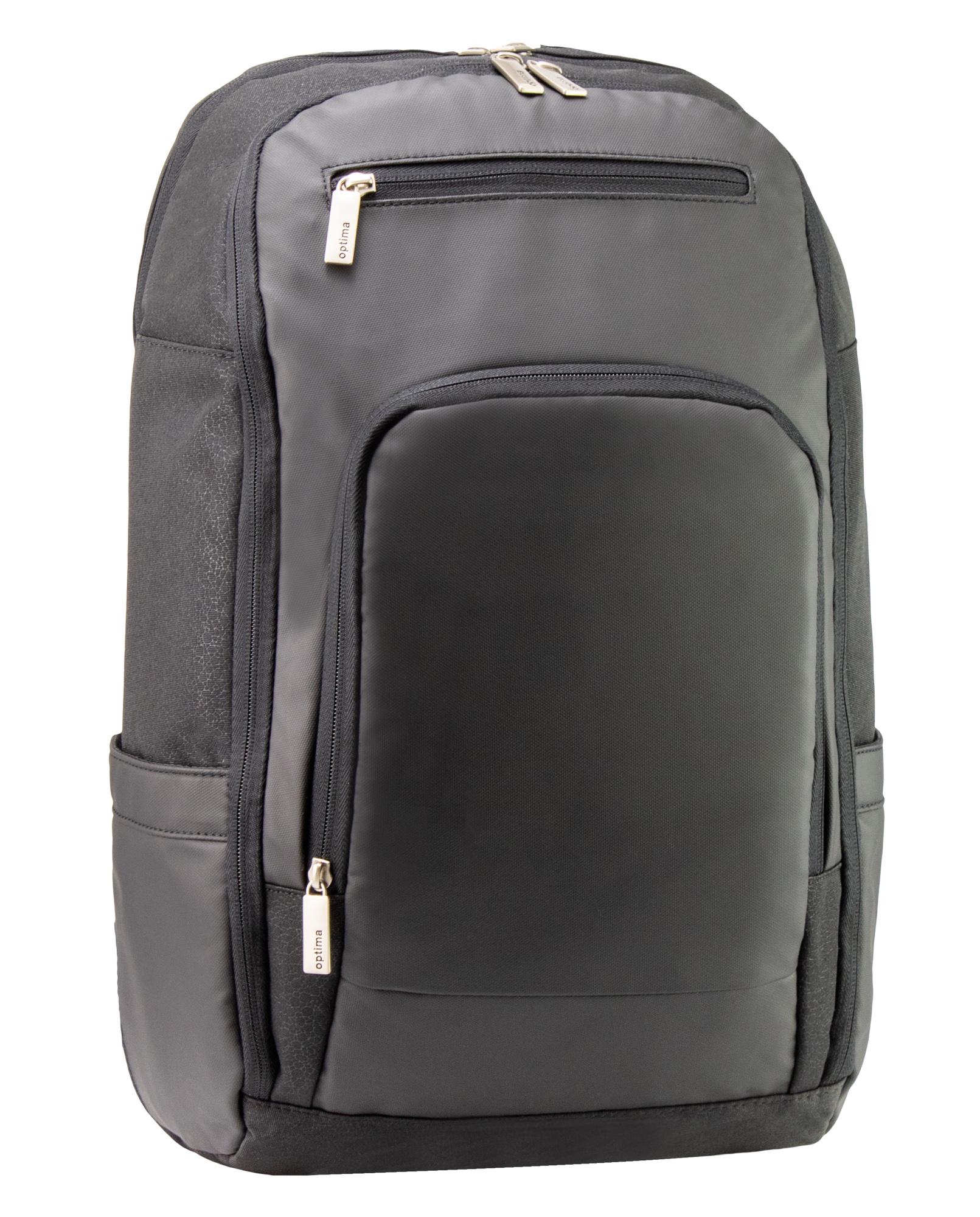 Рюкзак Optima 46x30x17 см 26-35 л Черный (O96916-01)