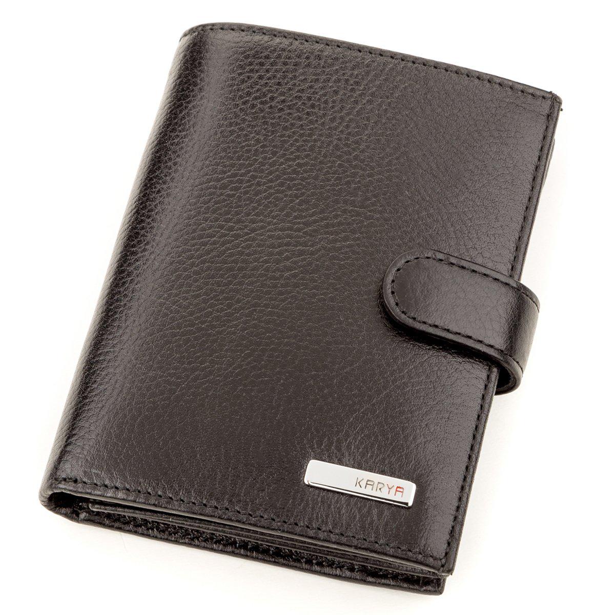 Гаманець чоловічий Karya 17242 шкіряний Чорний