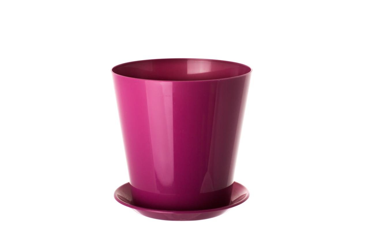 Горшок для цветов Form Plastic ВУЛКАНО 8,1 л 25х25 см Ягодный