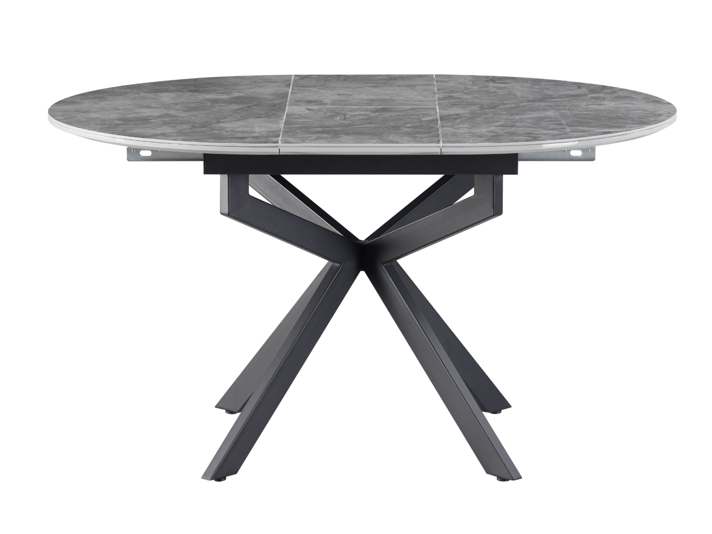 Обідній стіл круглий Vetro Mebel Офелія 1050/1380/760 мм Спайдер грей/Чорний (TML-1250) - фото 2 Обідній стіл круглий Vetro Mebel Офелія 1050/1380/760 мм Спайдер грей/Чорний (TML-1250) - фото 2