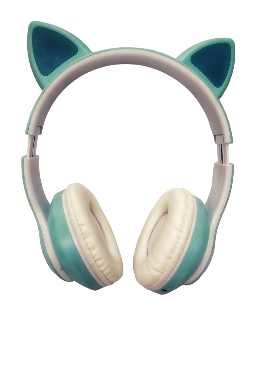 Наушники беспроводные Bluetooth Cat Headset с кошачьими ушками Мятный (STN-28 )