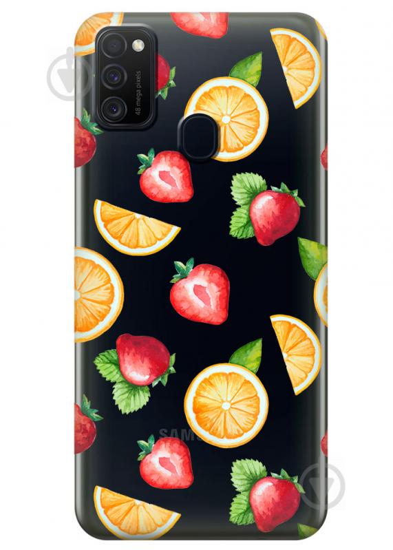 Прозрачный силиконовый чехол iSwag для Samsung Galaxy M21 с рисунком - Фруктовый дизайн (M1767) Прозрачный силиконовый чехол iSwag для Samsung Galaxy M21 с рисунком - Фруктовый дизайн (M1767)