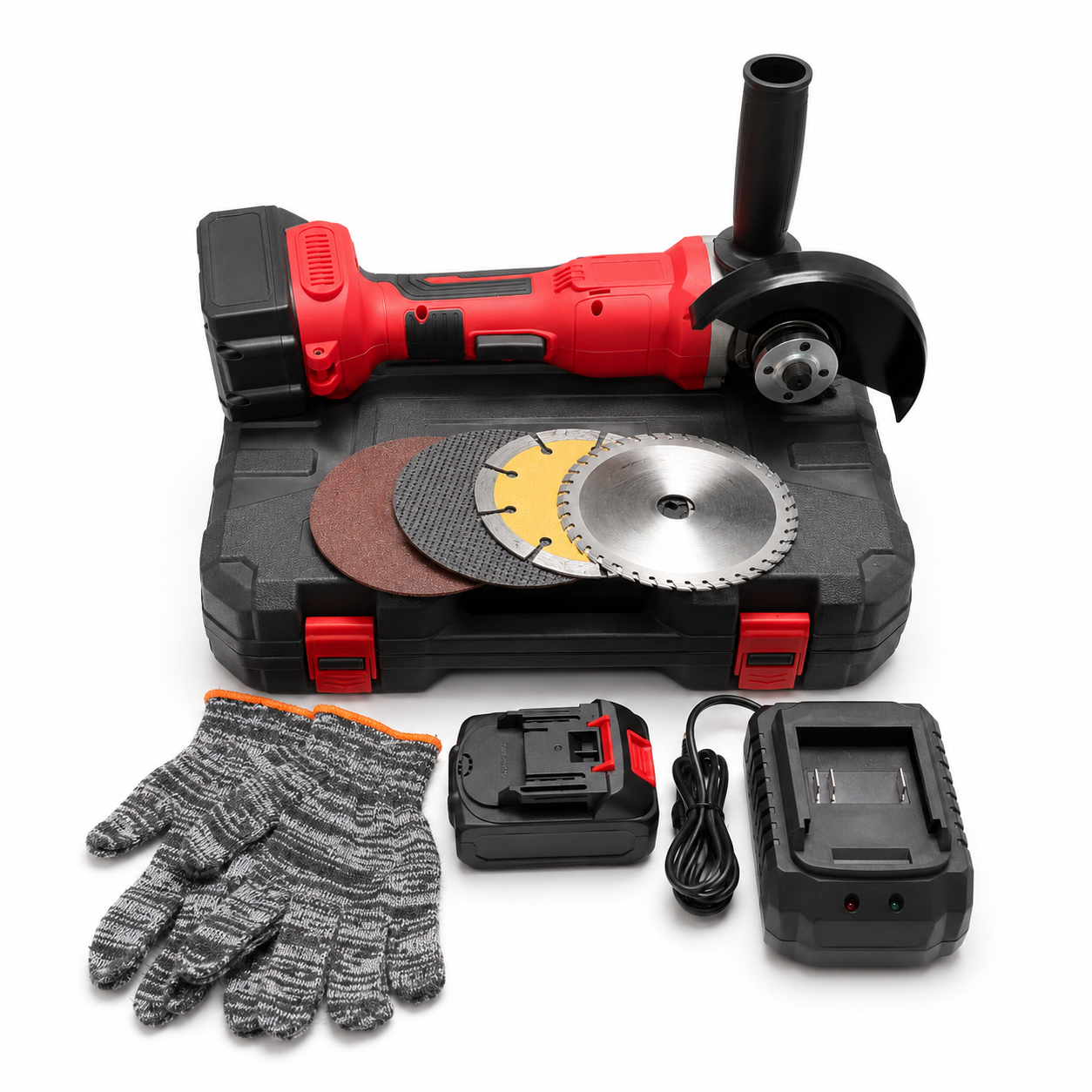 Болгарка аккумуляторная KRAFFTEC Germani GWX 48V-125C Professional 48 В 125 мм с 2 АКБ в кейсе (37324258) Болгарка аккумуляторная KRAFFTEC Germani GWX 48V-125C Professional 48 В 125 мм с 2 АКБ в кейсе (37324258)