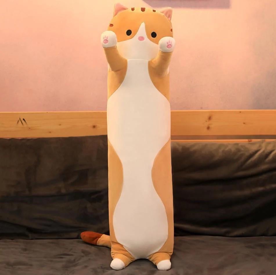 М'яка іграшка-обнімашка Кіт Батон 90 см Рудий