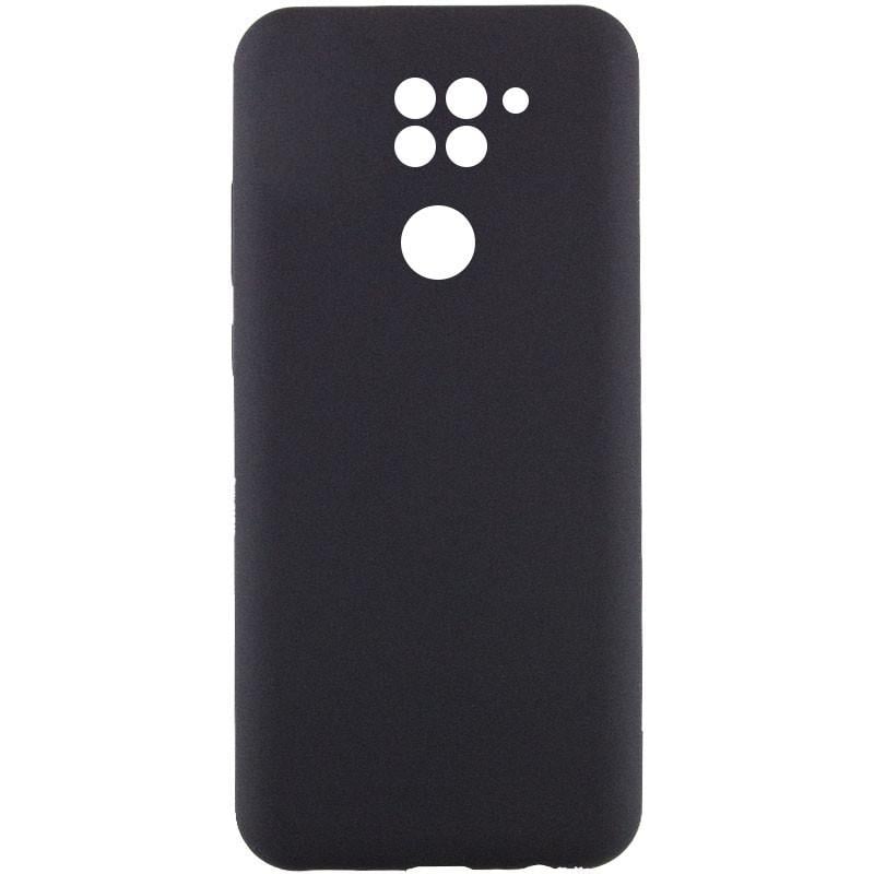 Противоударный чехол Silicone Cover Lakshmi Full Camera (AAA) для Xiaomi Redmi Note 9 / Redmi 10X Черный / Black