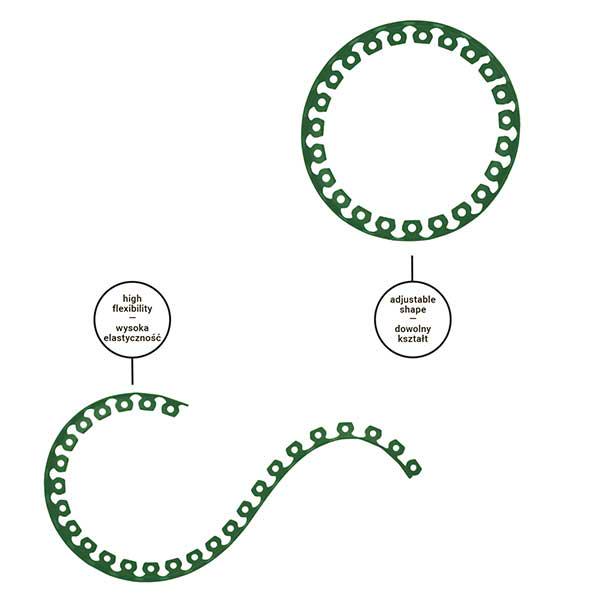 Бордюр газонний Bradas Easy Border 40 мм х 10 м з комплектом колів Зелений (OBEGR4010SET) - фото 3 Бордюр газонний Bradas Easy Border 40 мм х 10 м з комплектом колів Зелений (OBEGR4010SET) - фото 3