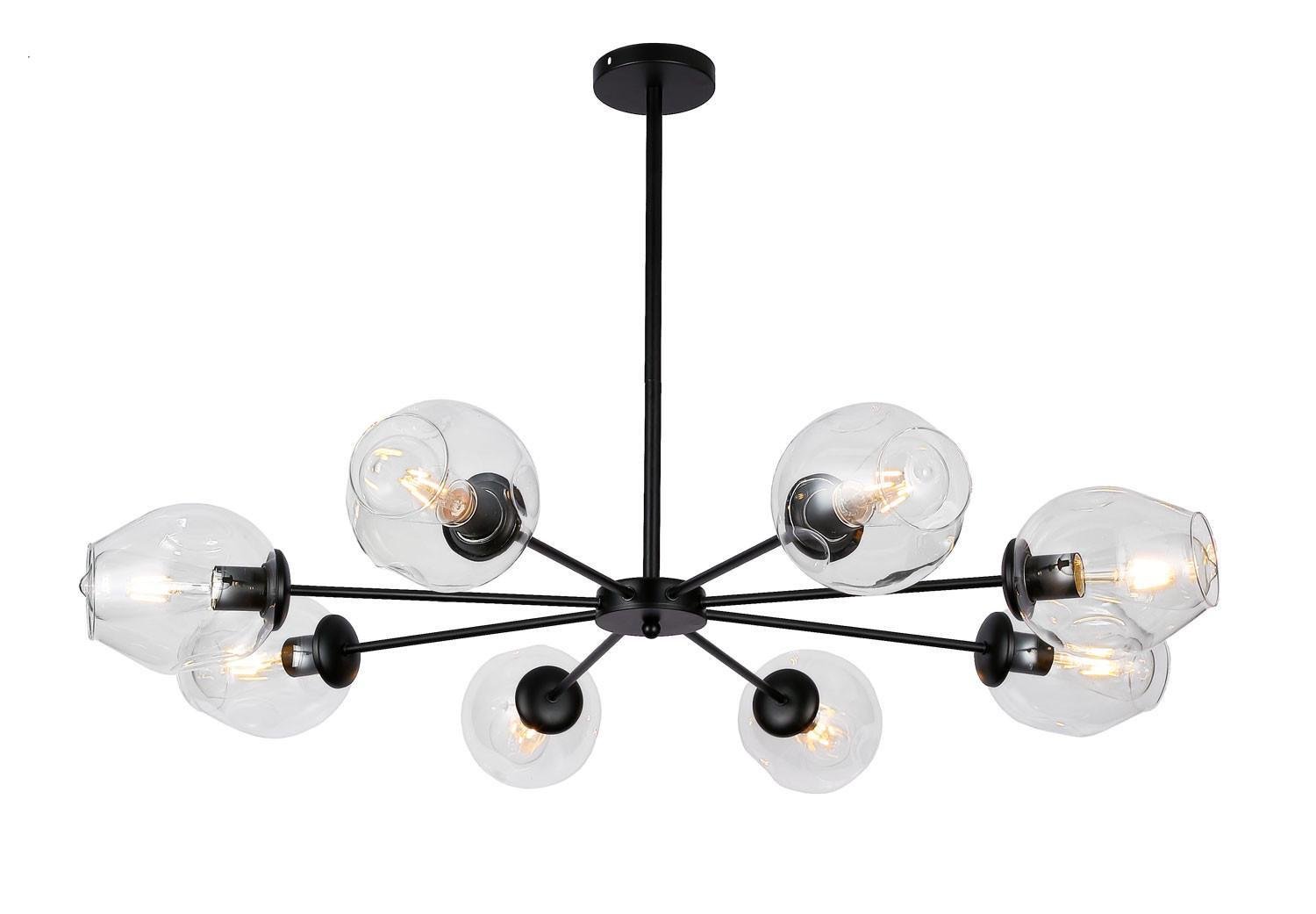 Припотолочна люстра Джейн VIII Прозорий (140578c20129)