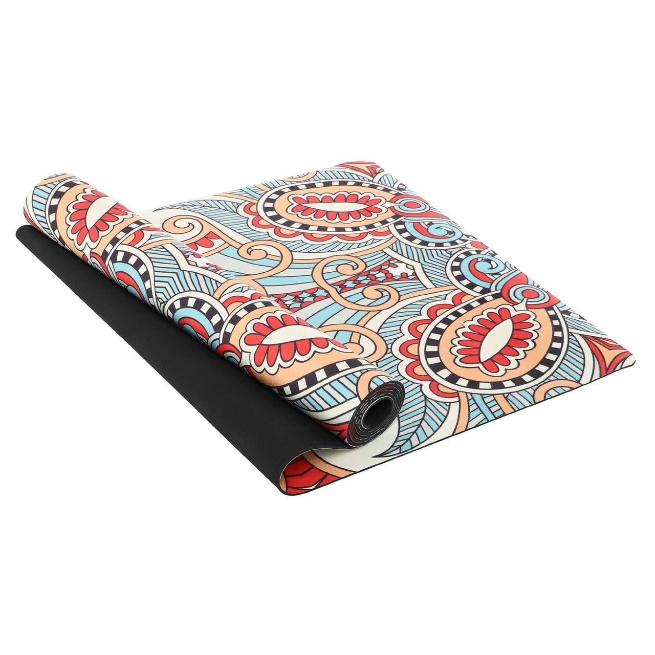 Килимок для йоги Record замшевий двошаровий каучуковий 3 мм (FI-5662-46)