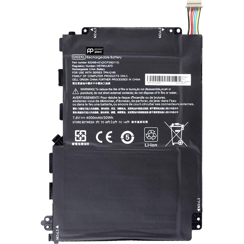 Аккумулятор Power для ноутбуков HP Pavilion X2 12 GI02XL 7,6V 4000 mAh (2477884965)