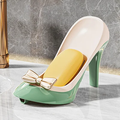 Мыльница C01018 на присосках для ванной Туфелька на каблуках 3 шт. - фото 2 Мыльница C01018 на присосках для ванной Туфелька на каблуках 3 шт. - фото 2