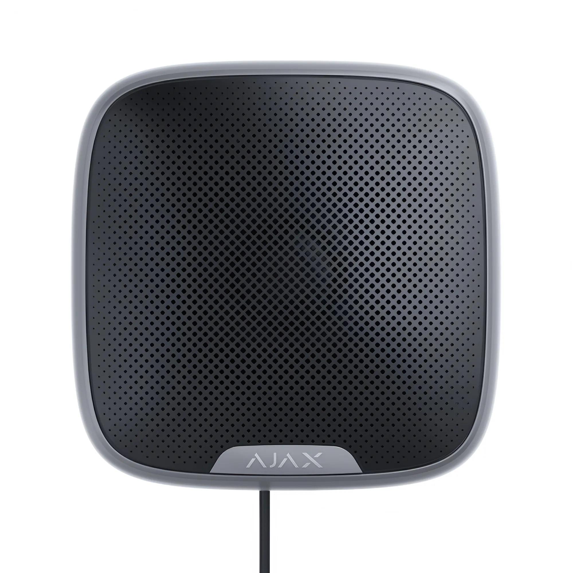 Охранная сирена уличная проволочная Ajax StreetSiren Fibra 85-113 дБ Черный (26075854)