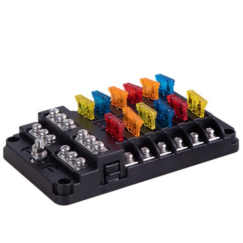 Блок предохранителей с сигнальными лампами 12шт. (1037158)